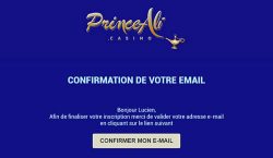 Validation de l'e-mail step