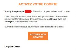 Validation de l'e-mail step