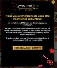 Validation de l'e-mail step