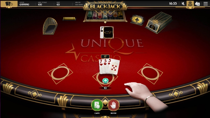 capture d'écran blackjack multihand vip gaming corps